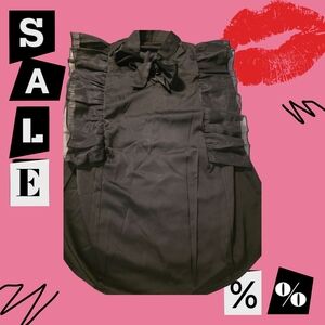 Chic Black Ruffled Top